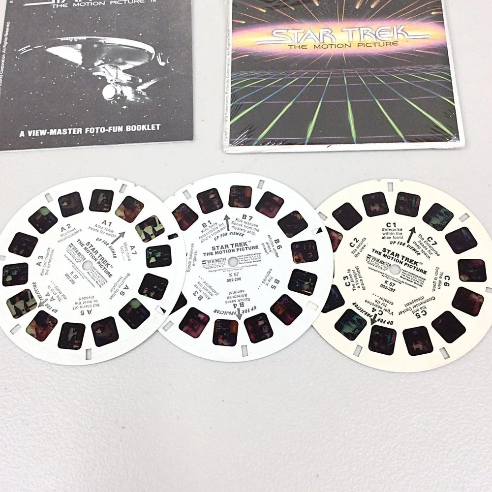 Vintage 1979 GAF View Master 3 Reel Set Star Trek The Motion Picture K57